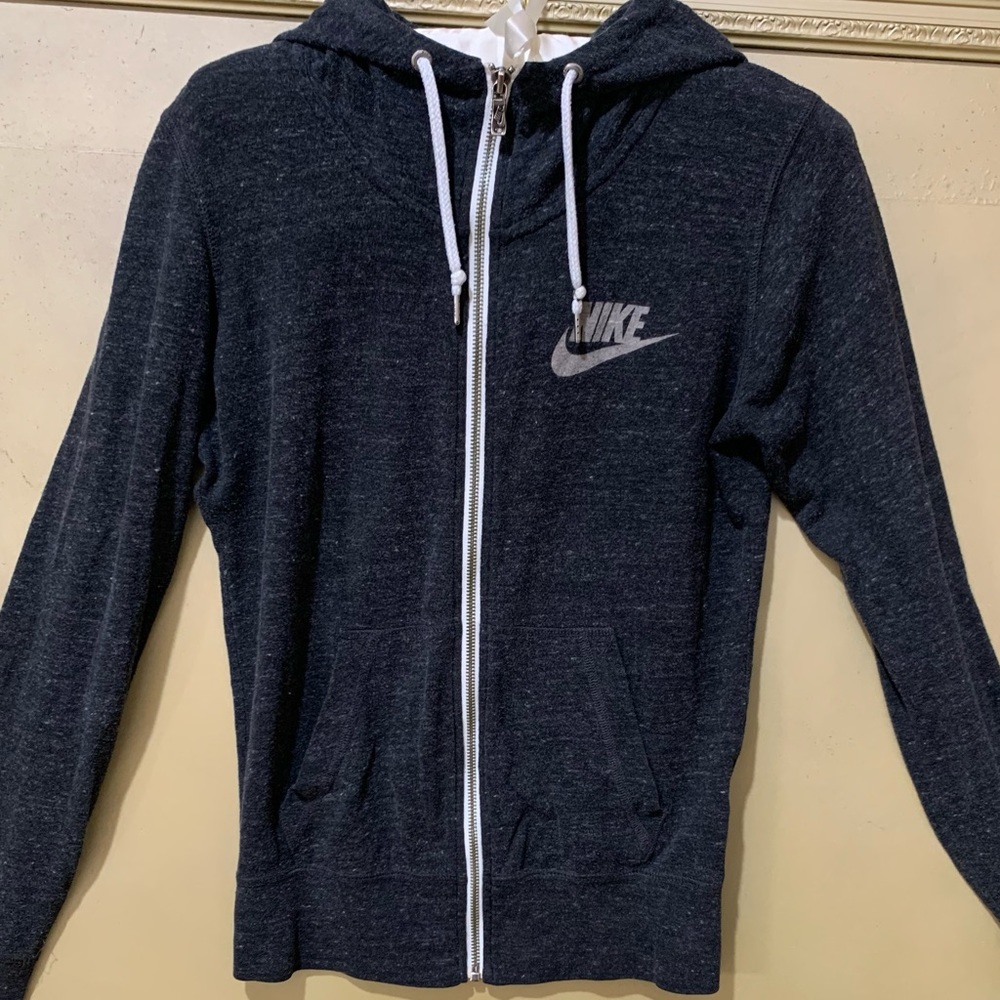 Nike Zip Up, Charcoal Hoodie size Small